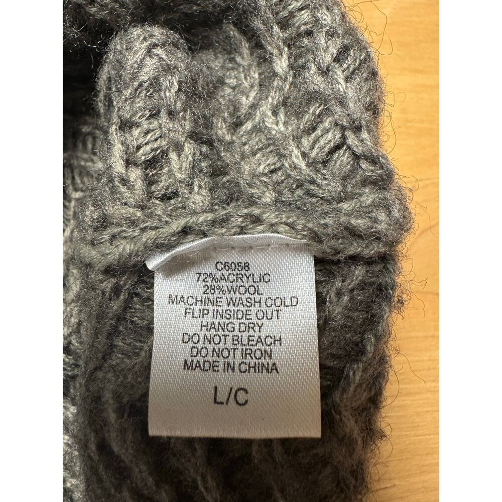 Women’s gray‎ acrylic/wool blend dress. Size L - Picture 6 of 6